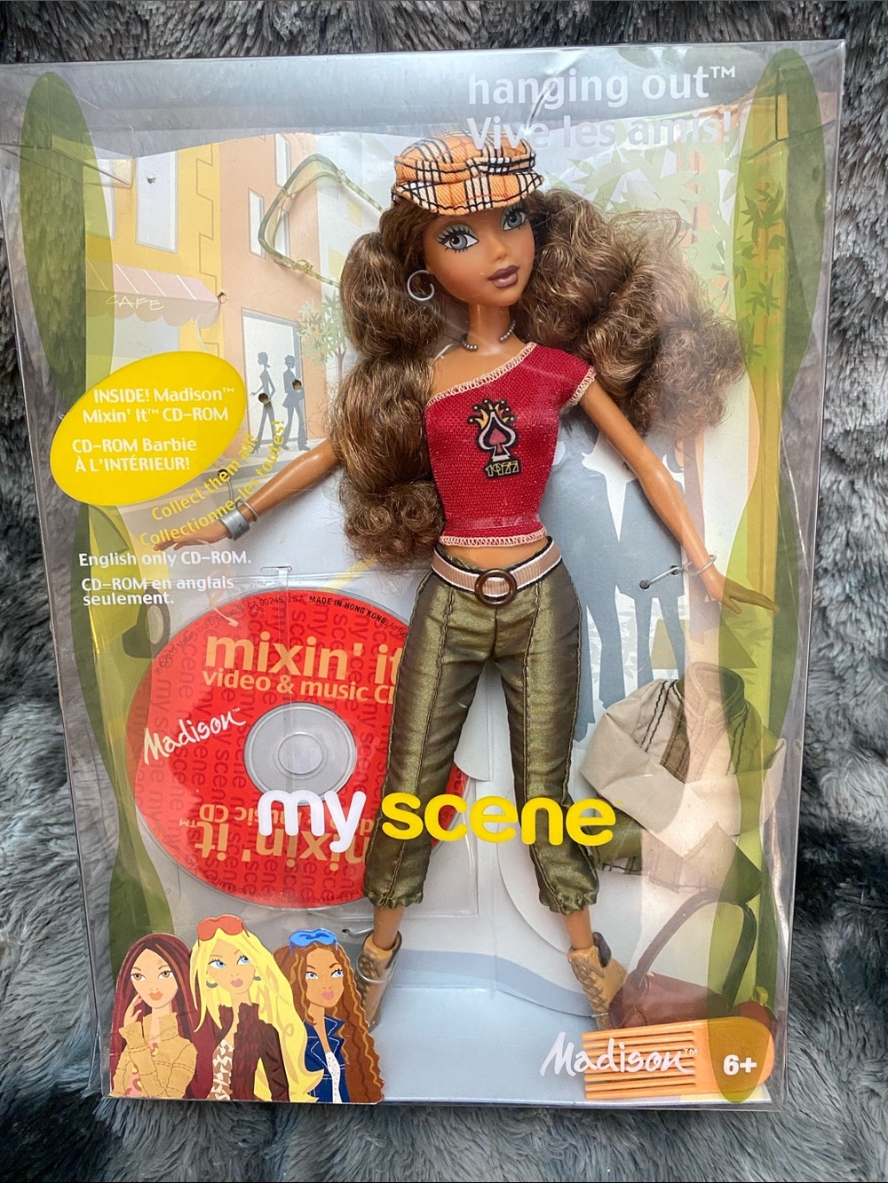 NIB 2003 Mattel My Scene Madison Doll - Red Top, Olive Pants, Tan Boots